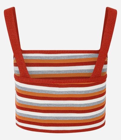 Blusa en Punto con Estampado de Rayas 7