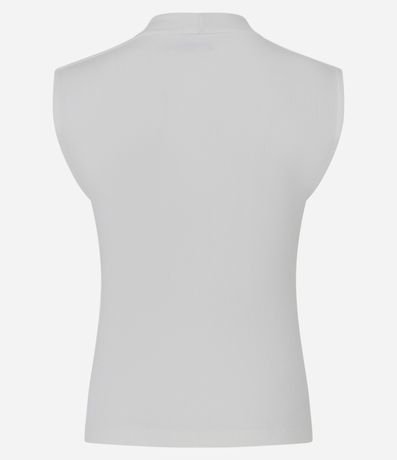 Blusa Musculosa en Rib con Bretel Ancho y Escote V 7