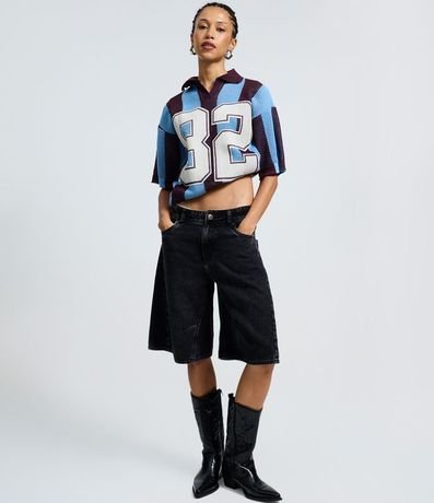 Remera Polo en Punto Sportcore con Lettering 82 2