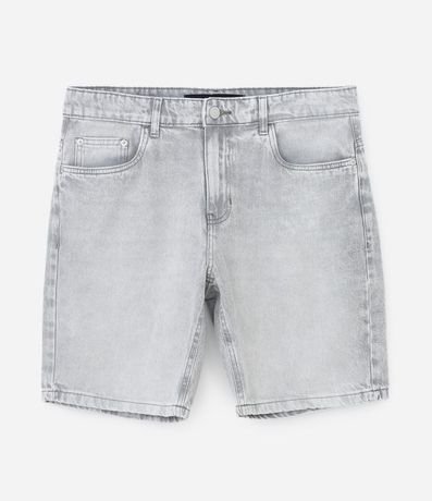 Bermuda Slim en Jeans con Bolsillos 4