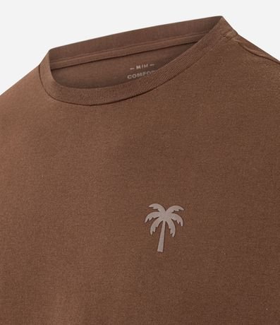 Remera Comfort en Algodón con Estampa de Palmeras 6