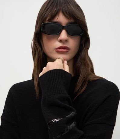 Suéter Regular en Tricot con Estampa Rayada 3