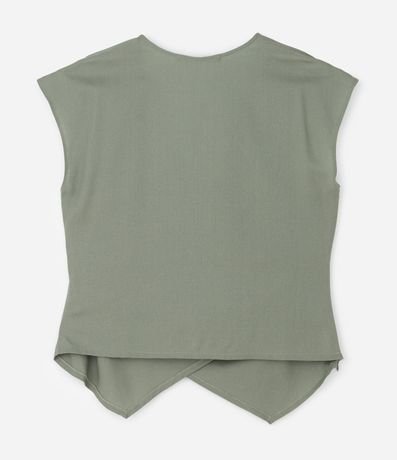 Blusa en Viscolino con Traspase Delantero y Adorno Curve & Plus Size 2