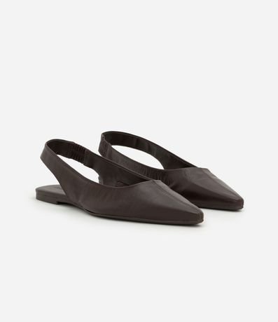 Zapatilla Slingback de Punta Fina en Cuero 2
