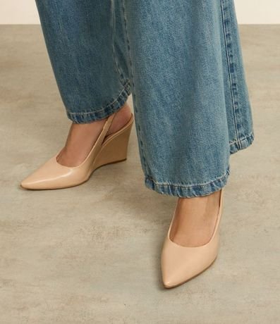 Zapato Tacones Anabela con Tira Elástica 2