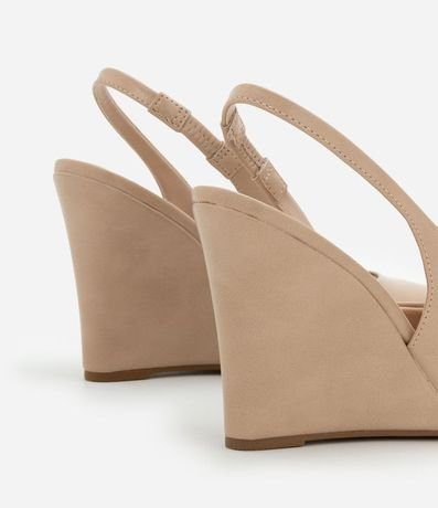 Zapato Tacones Anabela con Tira Elástica 6
