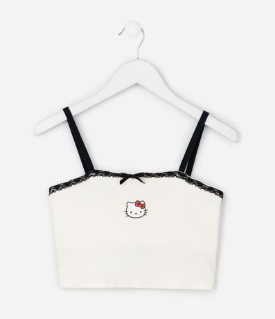 Musculosa Infantil con Estampado Hello Kitty y Lacitos – Talle 7 a 16 años 1