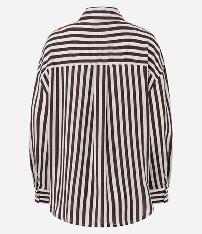 Camisa en Viscosa con Rayas Hilo Teñido 6