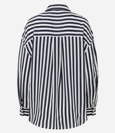 Camisa en Viscosa con Rayas Hilo Teñido 6