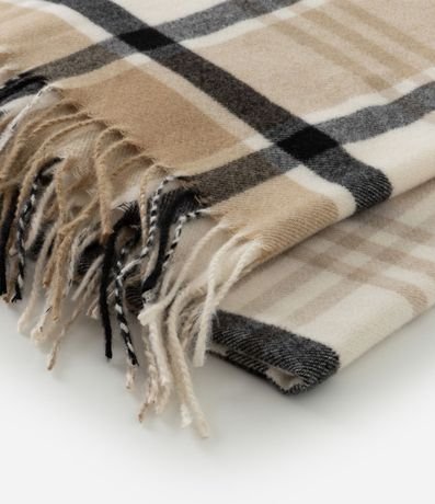 Bufanda en Punto de Cuadros con Franjas 5