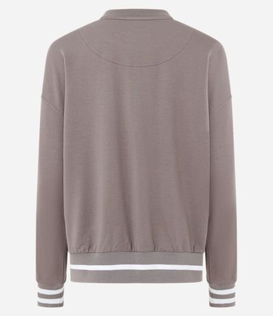 Buzo Oversized Deportivo en Algodón con Estampado Lettering 6