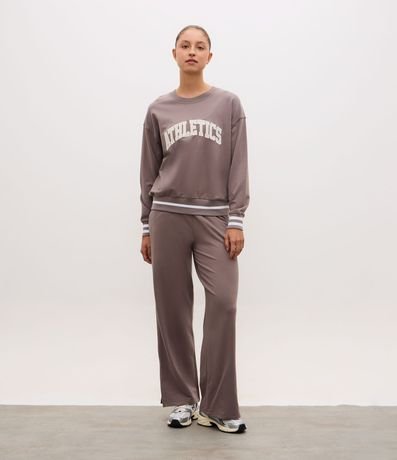 Buzo Oversized Deportivo en Algodón con Estampado Lettering 2