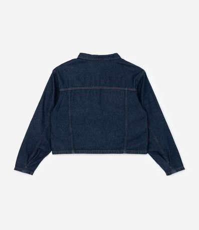 Campera Cropped Jeans con Bolsillos Delanteros Curve & Plus Size 6