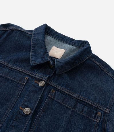 Campera Cropped Jeans con Bolsillos Delanteros Curve & Plus Size 7