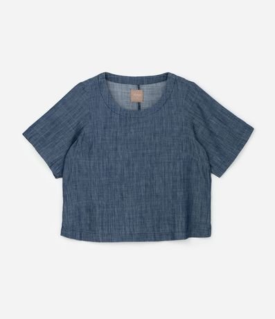 Blusa Corta en Sarga Curve & Plus Size 5