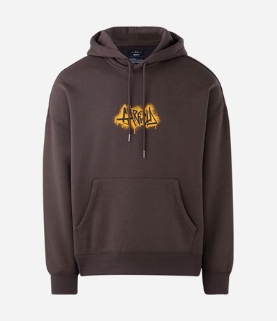 Algodón con Capucha y Estampa de Garfield Skatista Grafite 6