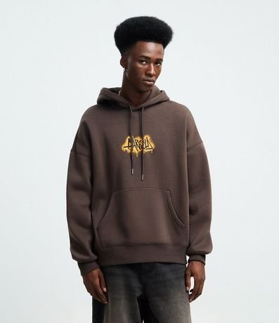 Algodón con Capucha y Estampa de Garfield Skatista Grafite 3