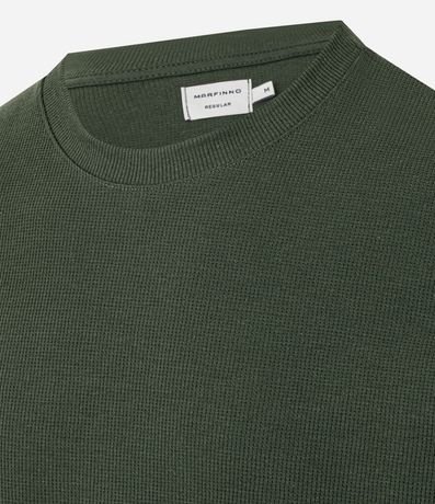 Remera Regular en Algodón con Textura 6