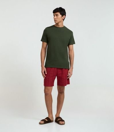 Remera Regular en Algodón con Textura 2