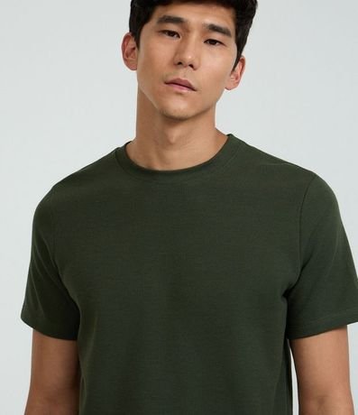 Remera Regular en Algodón con Textura 4