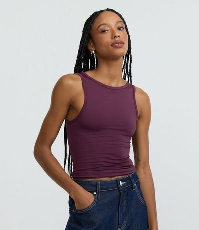 Blusa Musculosa Básica en Poliamida