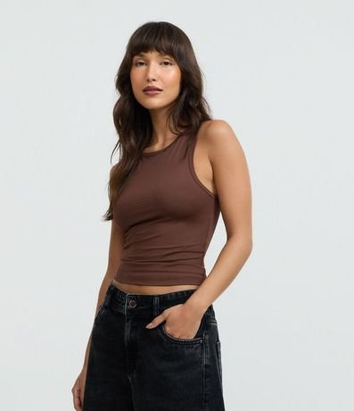 Blusa Musculosa Básica en Poliamida