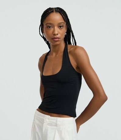 Blusa Frente Única en Microfibra Liso