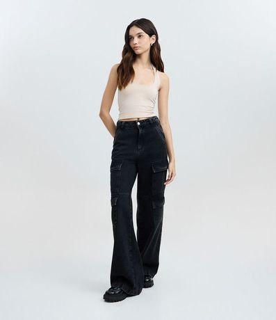 Blusa Frente Única en Microfibra Liso 3