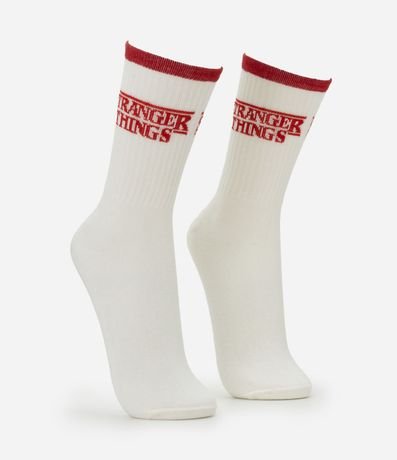 Media Caña Larga en Algodón con Estampa Stranger Things 2