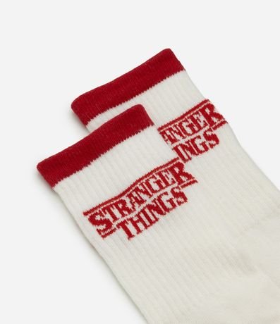 Media Caña Larga en Algodón con Estampa Stranger Things 4