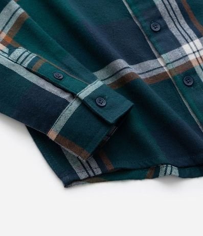 Camisa Infantil Manga larga en Franela de cuadros – Talle 5 a 14 años 4