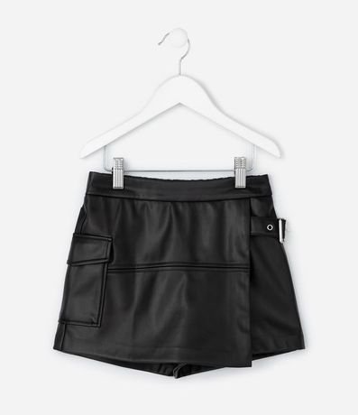 Pollera Infantil Traspasada con Bolsillo Lateral – Talle 5 a 14 años 2