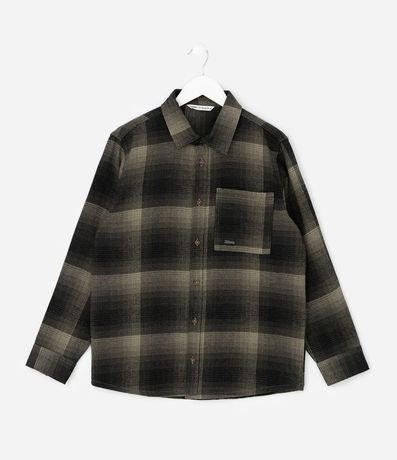 Camisa Infantil de Cuadros Manga Larga en Franela – Talle 5 a 14 años