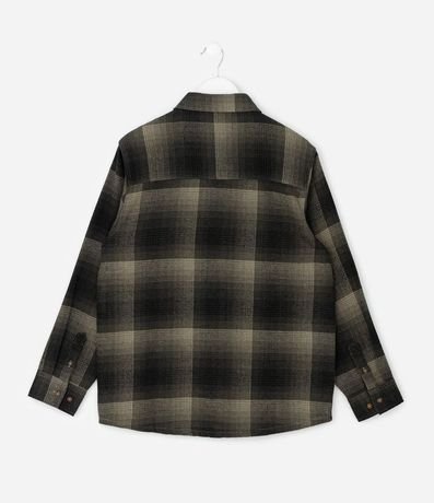 Camisa Infantil de Cuadros Manga Larga en Franela – Talle 5 a 14 años 2