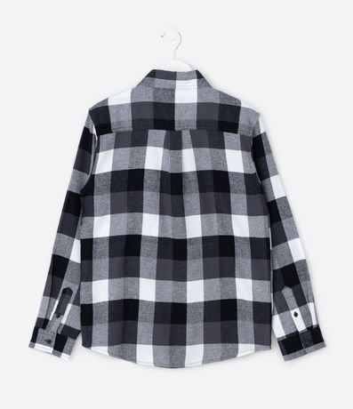 Camisa Manga Larga en Franela de Cuadros - Talle 5 a 14 años 2