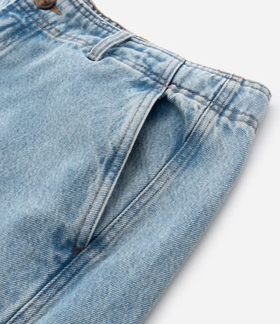 Pantalón de Jean Wide Leg con Recorte Lateral 9