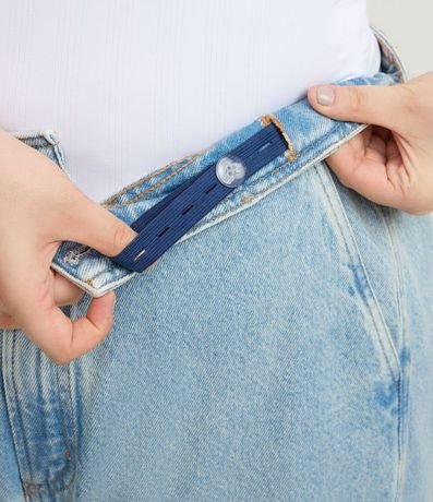 Pantalón de Jean Wide Leg con Recorte Lateral 3