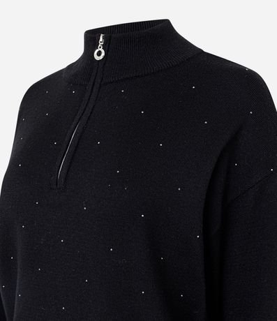 Suéter Regular en Punto con Brillitos 6