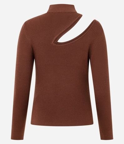 Blusa Acanalada en Punto con Cutout en el Hombro 6