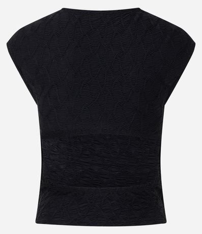 Blusa Sin Manga en Malla Texturizada con Espalda Abiertas 3