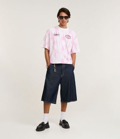 Remera Oversized Sportcore en Algodón con Estampa Chaos 2