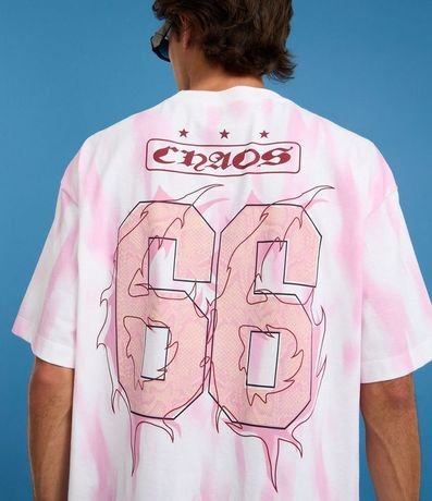 Remera Oversized Sportcore en Algodón con Estampa Chaos 3