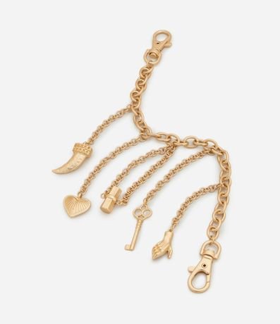 Llavero en Metal con Formato de Cadena