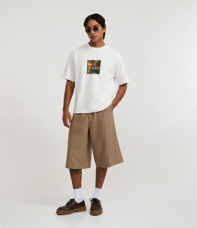 Remera Boxy de Algodón con Estampa Photoprint Perros en la Mesa de Pool 2