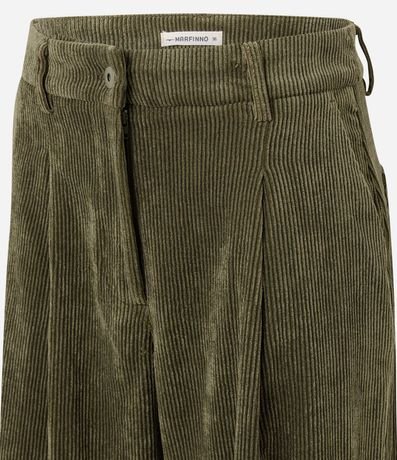 Pantalón Wide Leg en Terciopelo con Detalle en la Cintura 8