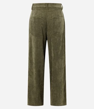 Pantalón Wide Leg en Terciopelo con Detalle en la Cintura 9