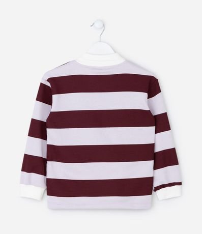 Saco Infantil Listrado con Estampa de Minnie y Cuello Polo – Talle 1 a 7/8 años 2