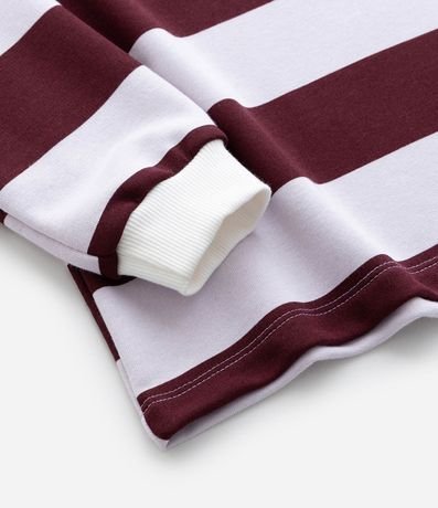 Saco Infantil Listrado con Estampa de Minnie y Cuello Polo – Talle 1 a 7/8 años 4