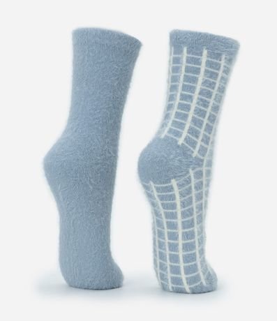 Kit 02 Pares de Medias Caña Larga con Pelo Artificial 3