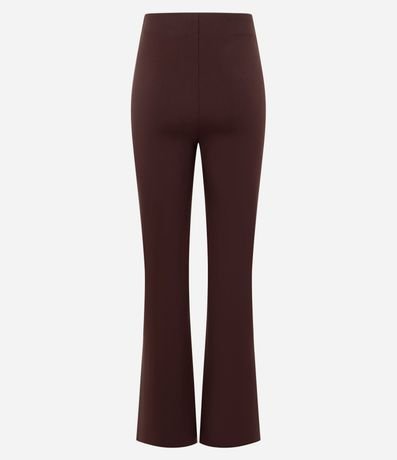 Pantalón Flare en Punto Roma con Recortes 2